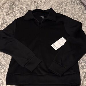 Athleta Allure Black 1/4 Zip